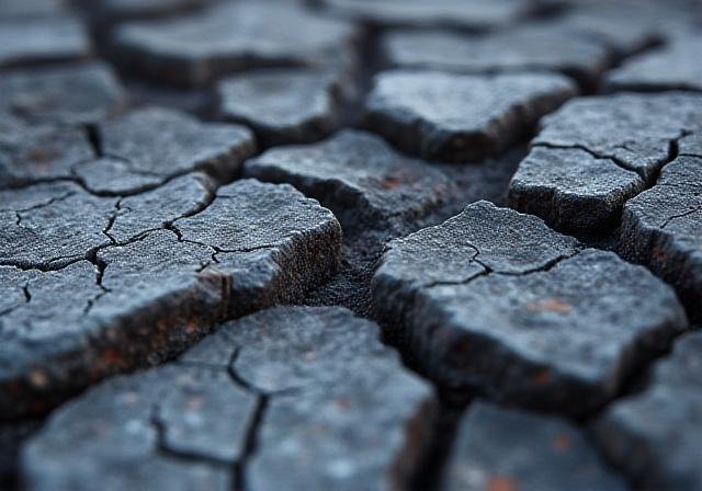 Obsidian volcanic rock texture representing solid strategic foundation